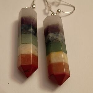 Chic Multicolor Stone Drop Earrings